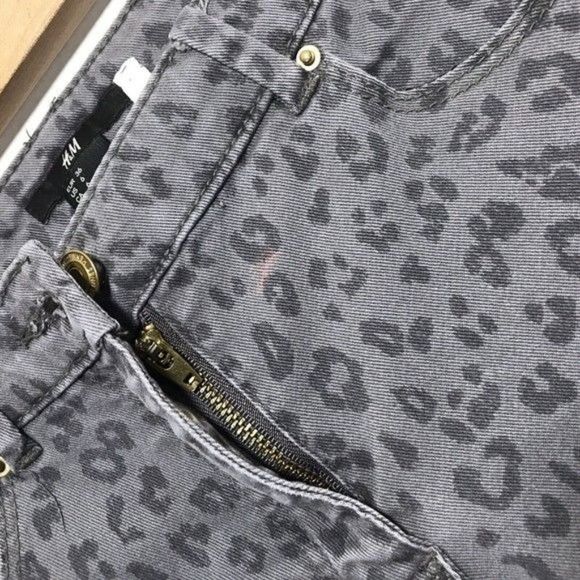 H&M Cheetah Print Skinny Jeans Size 6 - Picture 9 of 9